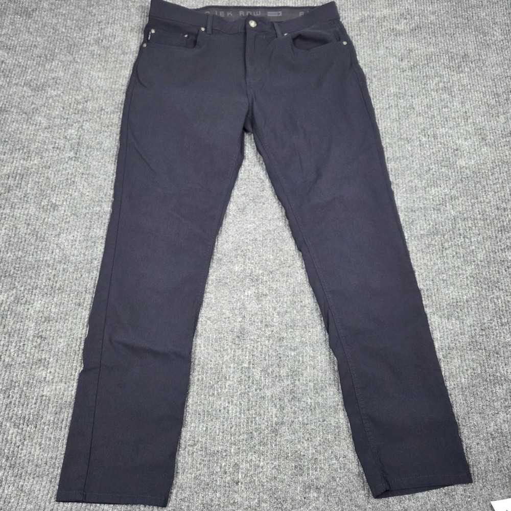 Projek Raw Mens Navy Blue Classic Fit Stretch Tech Pants 36 147100‎ CA03623